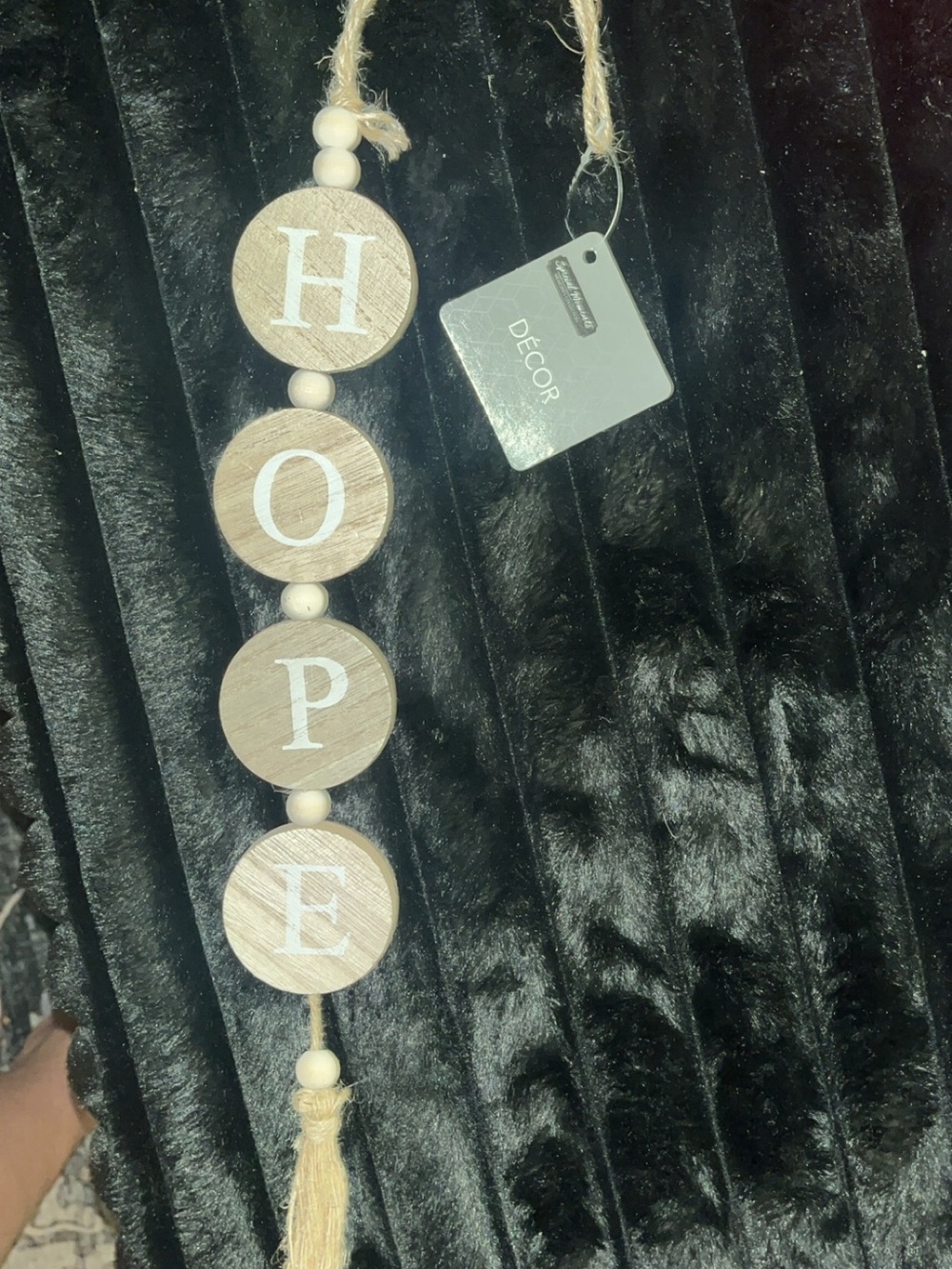 Brand Natural Wood 'HOPE' Hanging Wall